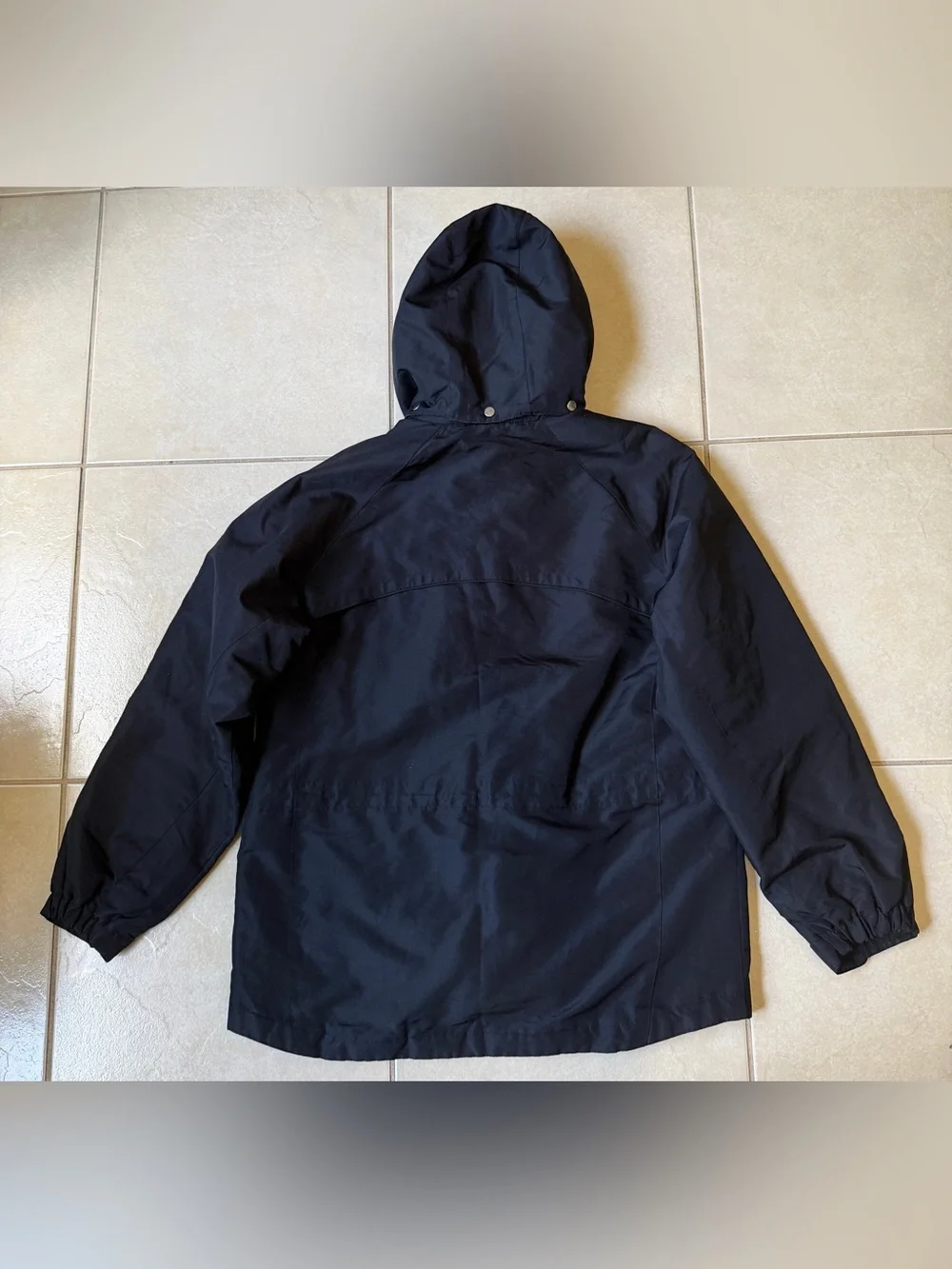 Pacific Trail Women's L Black Windbreaker Mountain Jacket Fleece Lined Hooded